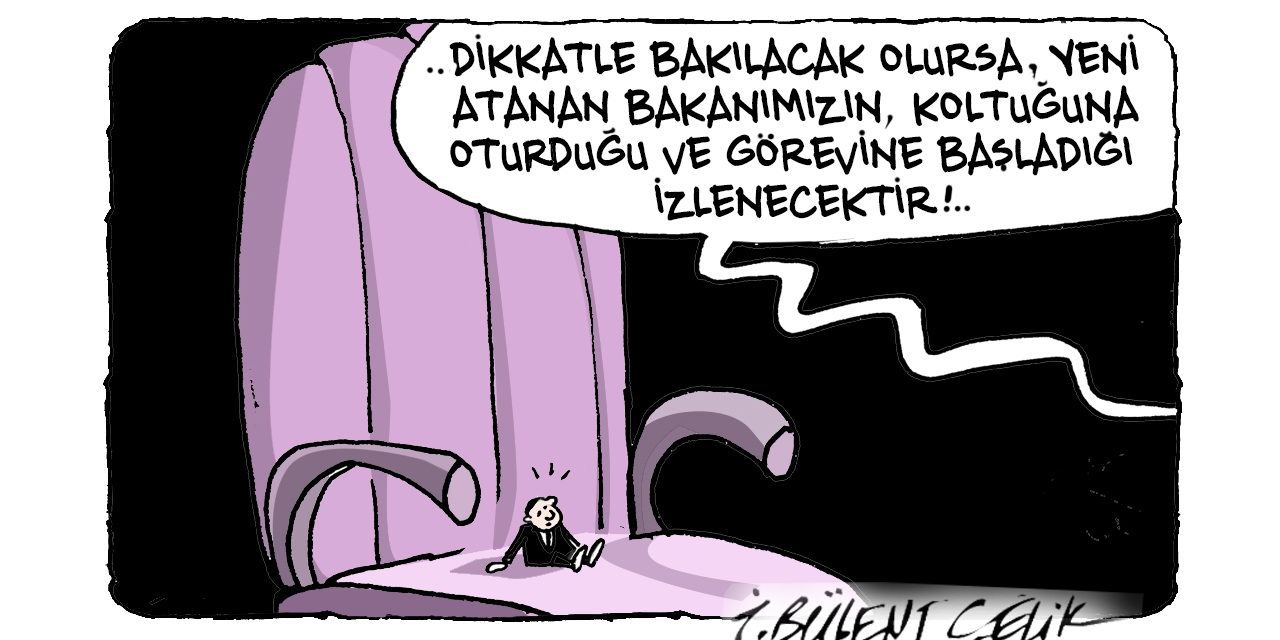 İ. Bülent Çelik'in 12 Şubat 2026 tarihli karikatürü