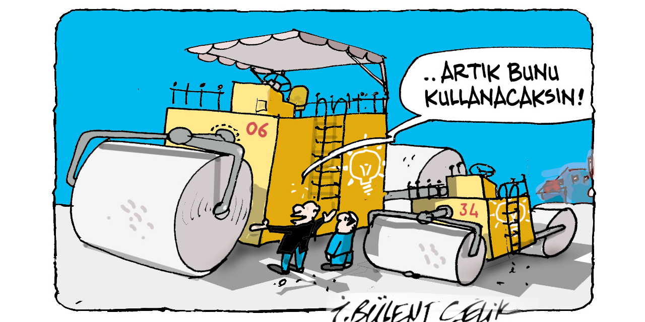 İ. Bülent Çelik'in 13 Şubat 2026 tarihli karikatürü