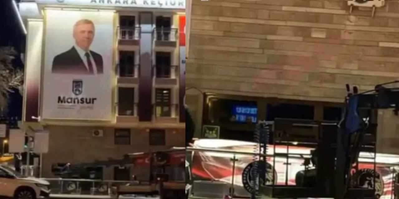 CHP'den istifa eden Mesut Özarslan’ın ilk icraatı: Mansur Yavaş'ın resimlerini kaldırdı