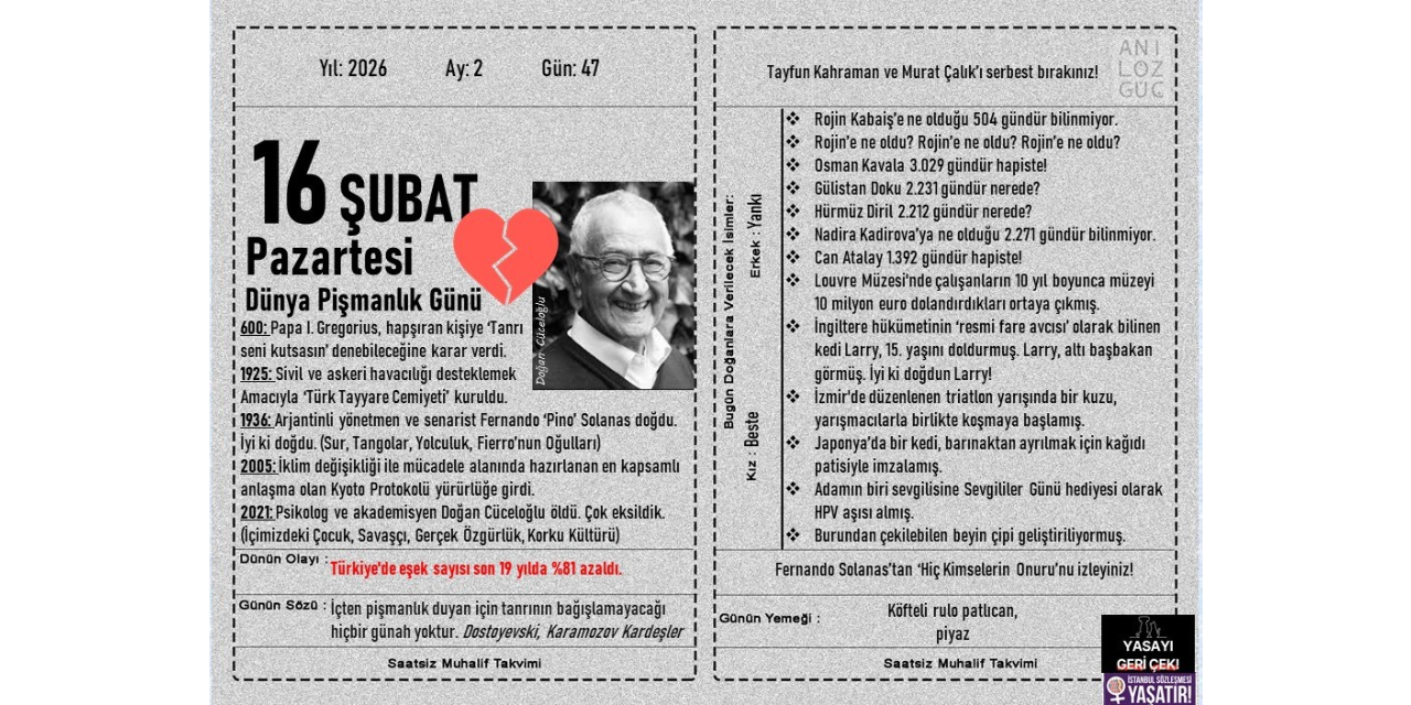 Dünya Pişmanlık Günü