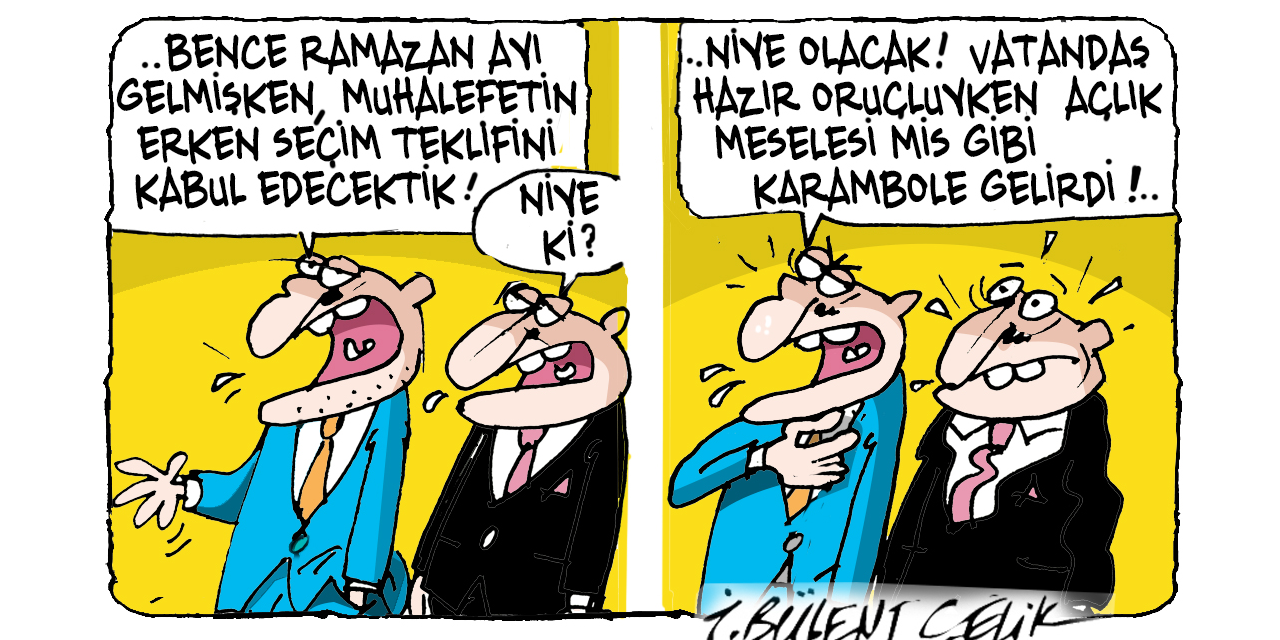İ. Bülent Çelik'in 26 Şubat 2026 tarihli karikatürü