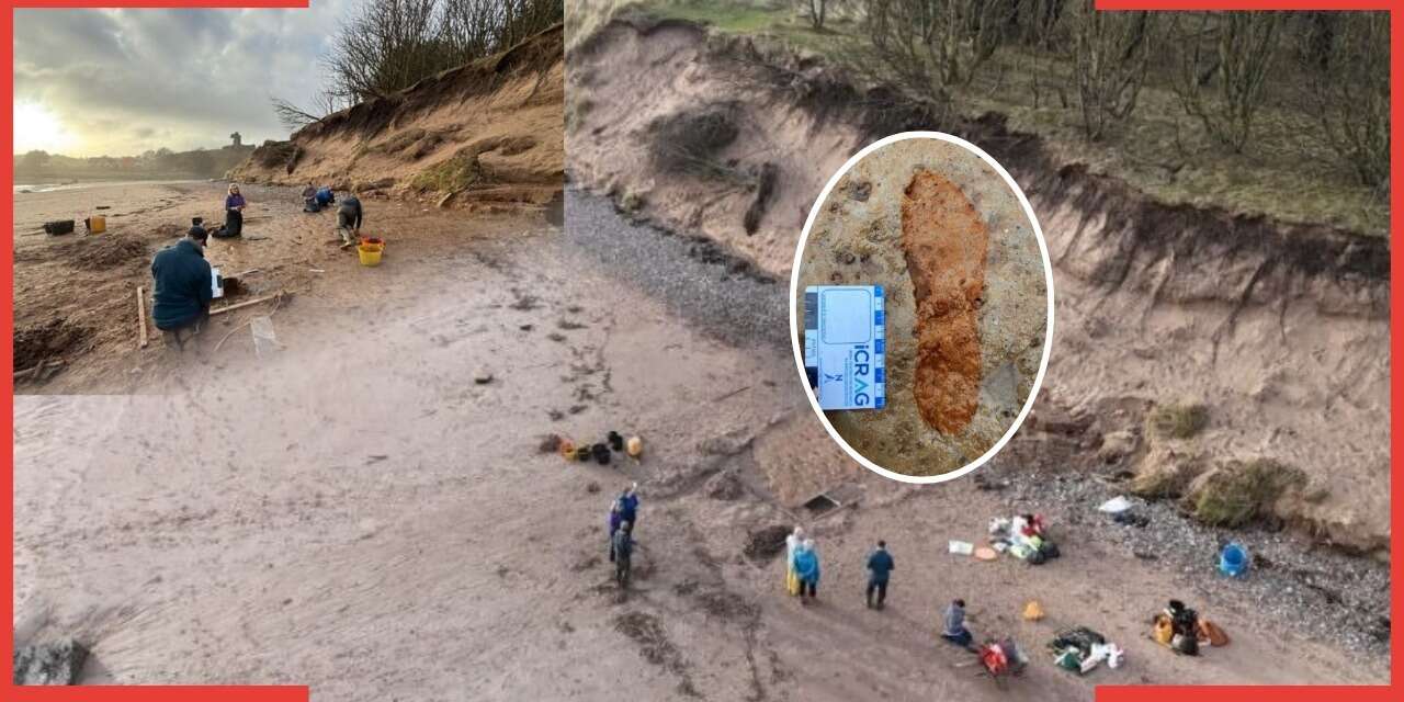 Fırtınalar 2 bin yıllık ayak izlerini ortaya çıkardı