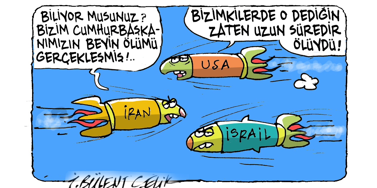İ. Bülent Çelik'in 2 Mart 2026 tarihli karikatürü