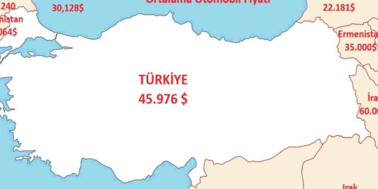 İşte Türkiye ve komşulardaki ortalama otomobil fiyatları