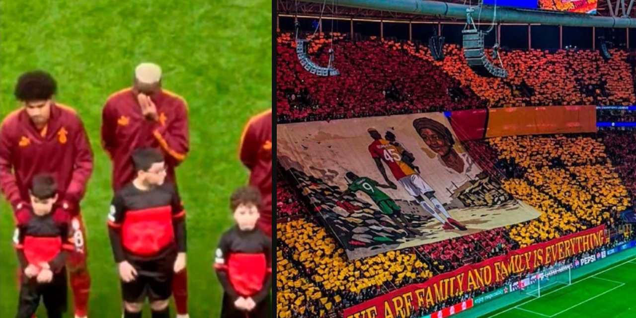 Galatasaray tribünlerinden Osimhen’i duygulandıran koreografi!