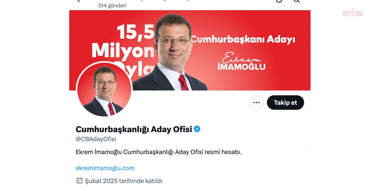 Soruşturma başlatılmıştı: Cumhurbaşkanlığı Aday Ofisi hesabına engelleme kararı