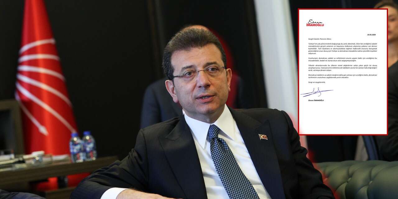 Ekrem İmamoğlu'ndan Gazete Pencere'ye teşekkür