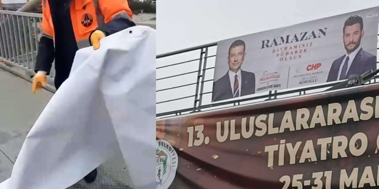 CHP tepkili: İmamoğlu'nun memleketinde İmamoğlu posterleri yasaklandı