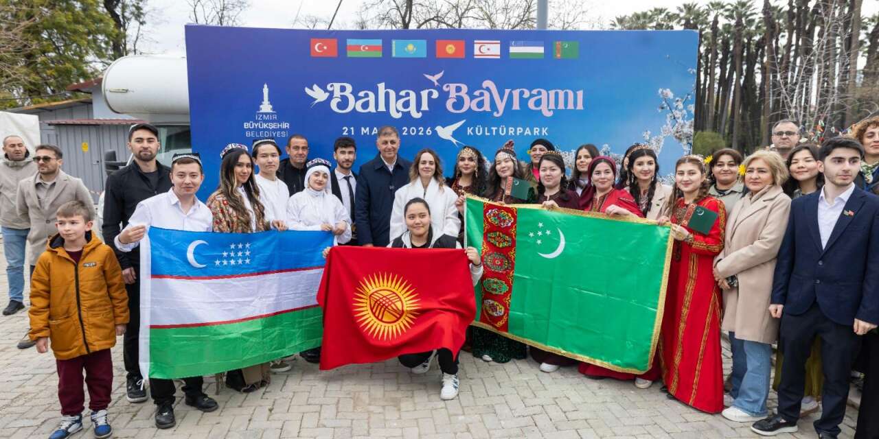 İzmir’de ilk kez kutlandı: Bahar bayramı renkli görüntülere sahne oldu