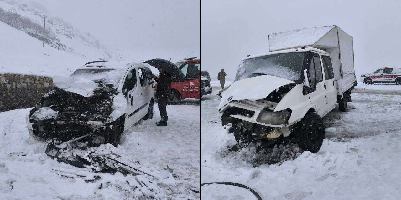 Hakkari'de trafik kazası: 1 ölü, 8 yaralı