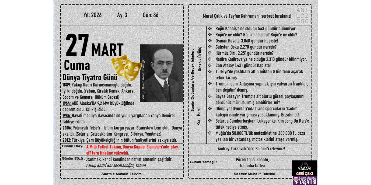 Dünya Tiyatro Günü