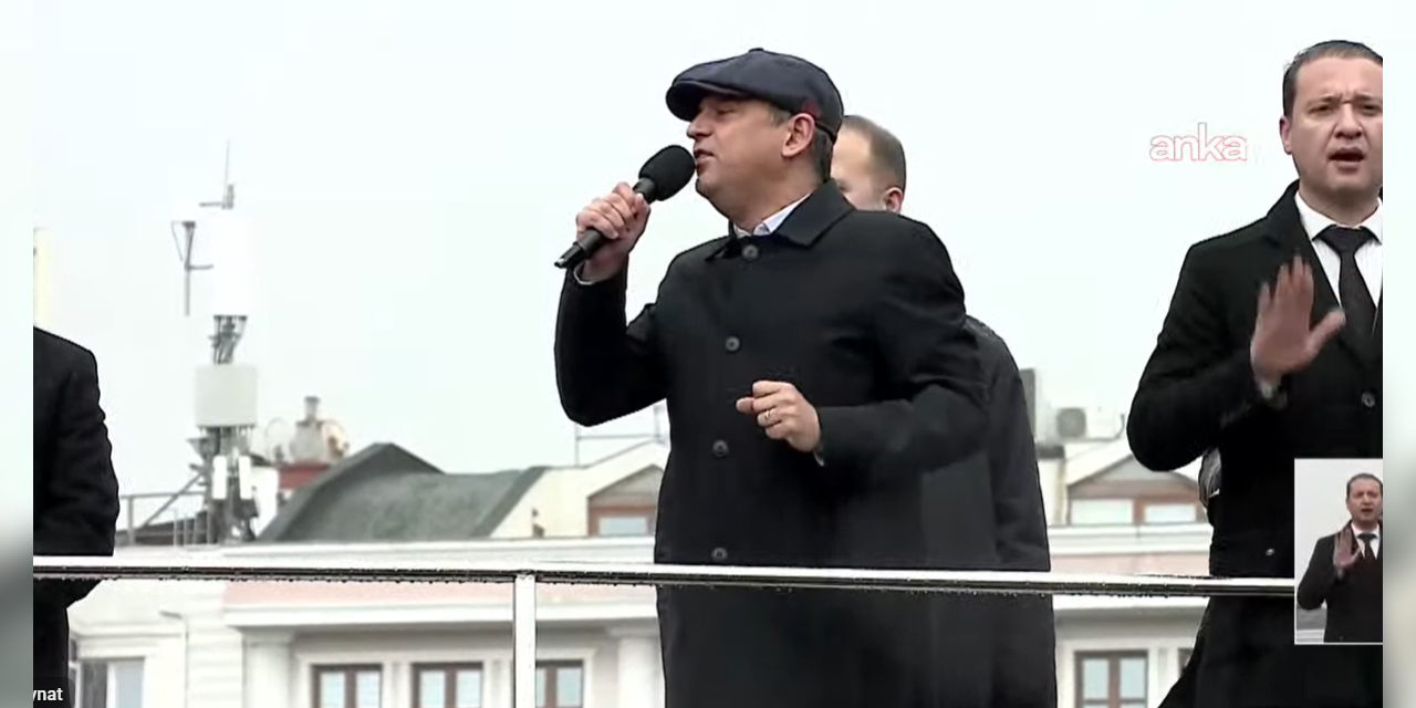 CHP'nin 100. eylemi Çanakkale'de: Yağmur altında binler toplandı