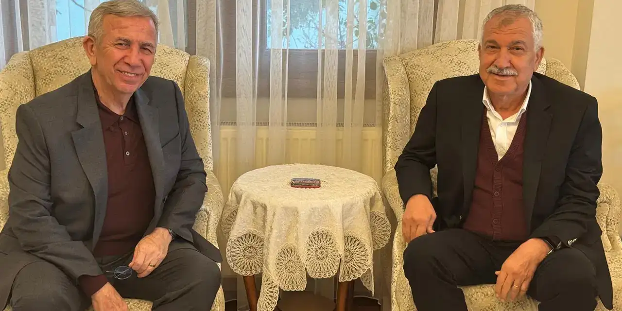 Mansur Yavaş'tan Zeydan Karalar'a ziyaret