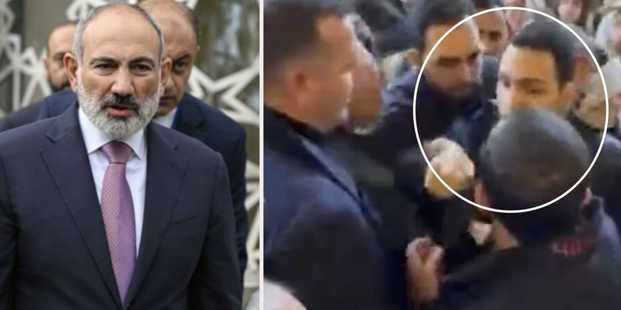 Ermenistan Başbakanı Paşinyan’a kilisede saldırı girişimi! Arbede anı kamerada