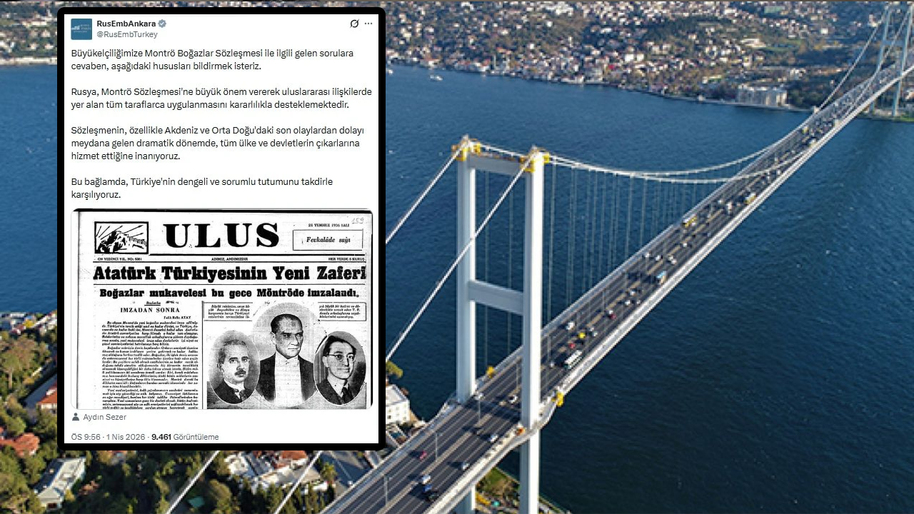 Rusya'dan Türkiye'ye dikkat çeken 'Montrö' mesajı!