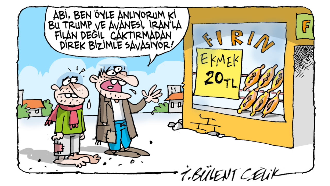 İ. Bülent Çelik'in 7 Nisan 2026 tarihli karikatürü