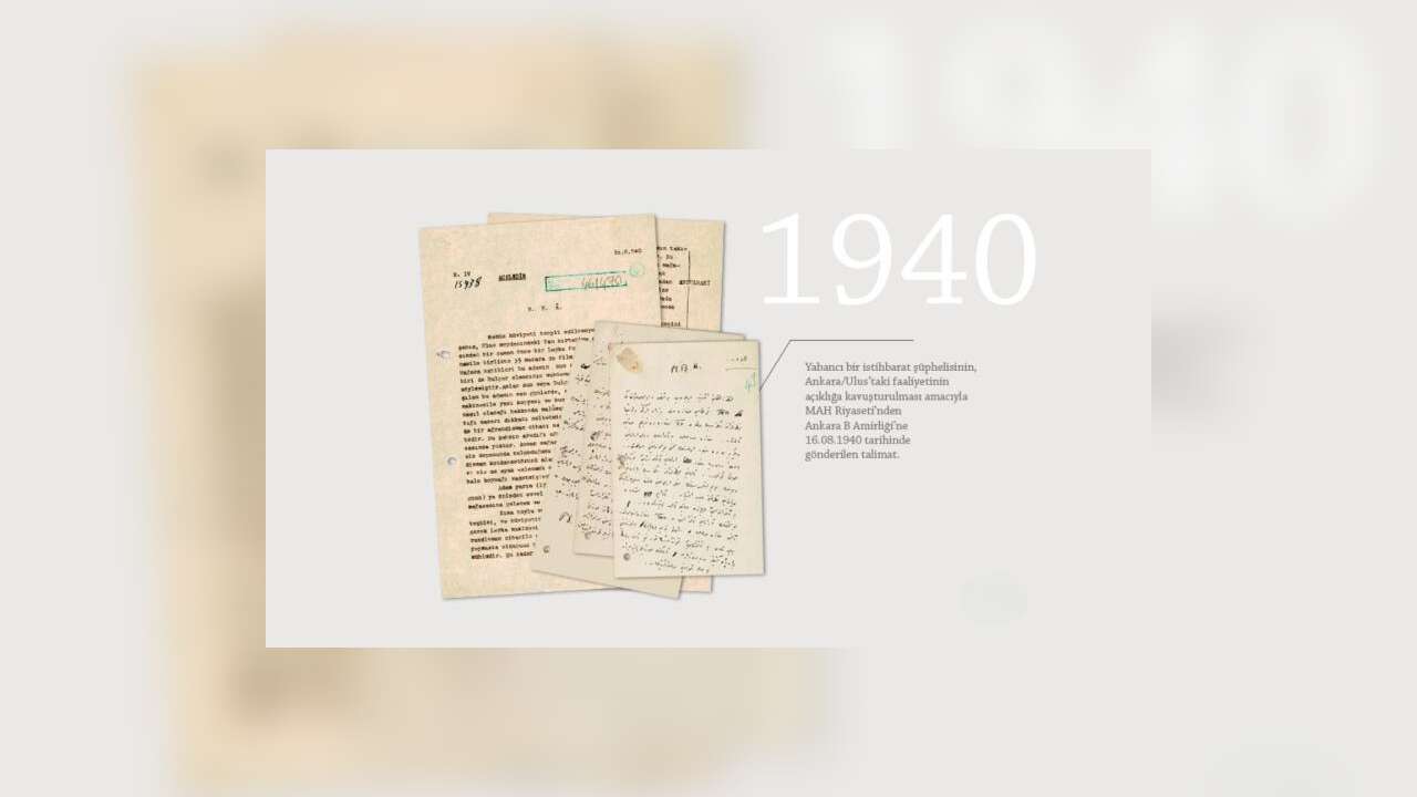 MİT 1940 yılına ait bir belge paylaştı