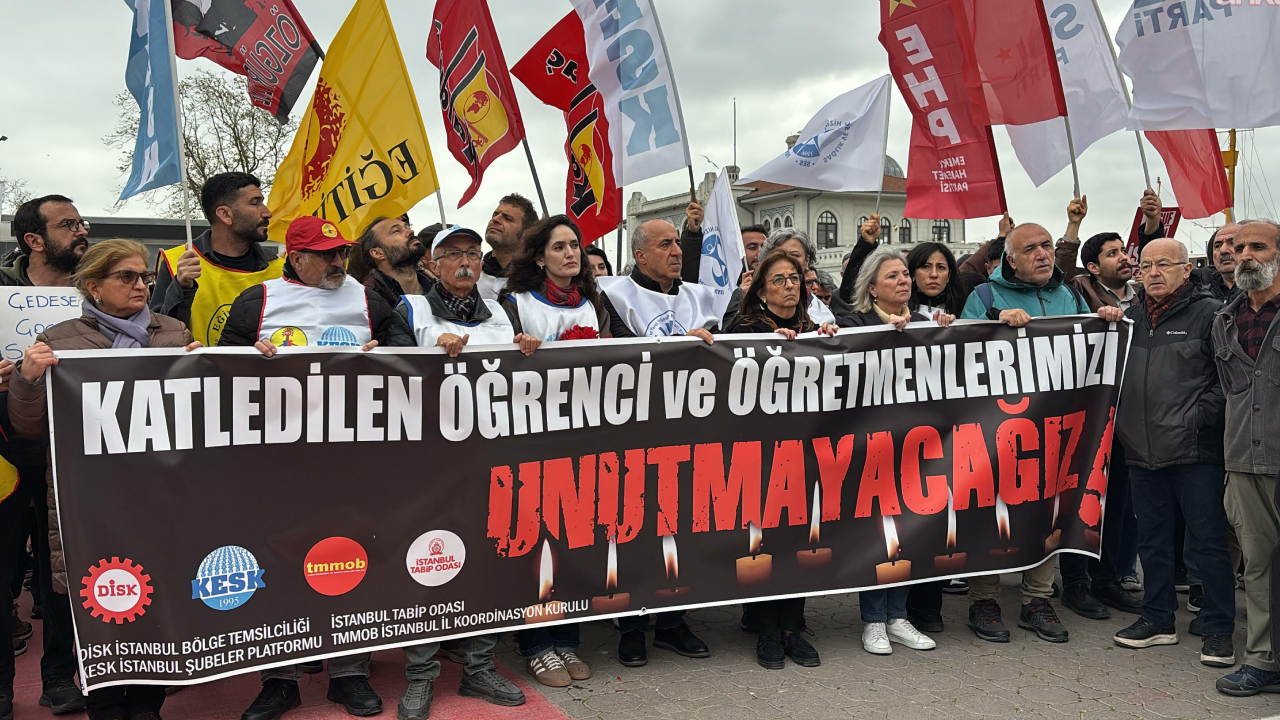 Eğitim emekçilerinden Bakan Tekin'e istifa çağrısı: Bunca can kaybından sonra o koltukta oturamazsın