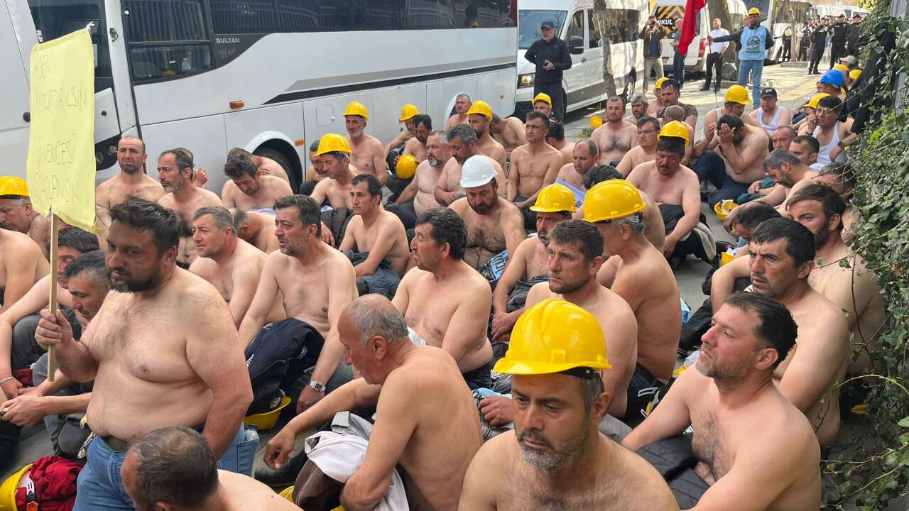 Ankara'da işçiler hakları için direniyor: Madenciler açlık grevi kararı aldı