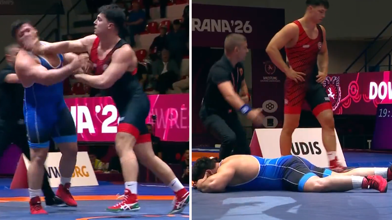 Rıza Kayaalp'e minderde saldırı! Belaruslu elendi, milli güreşçi finalde