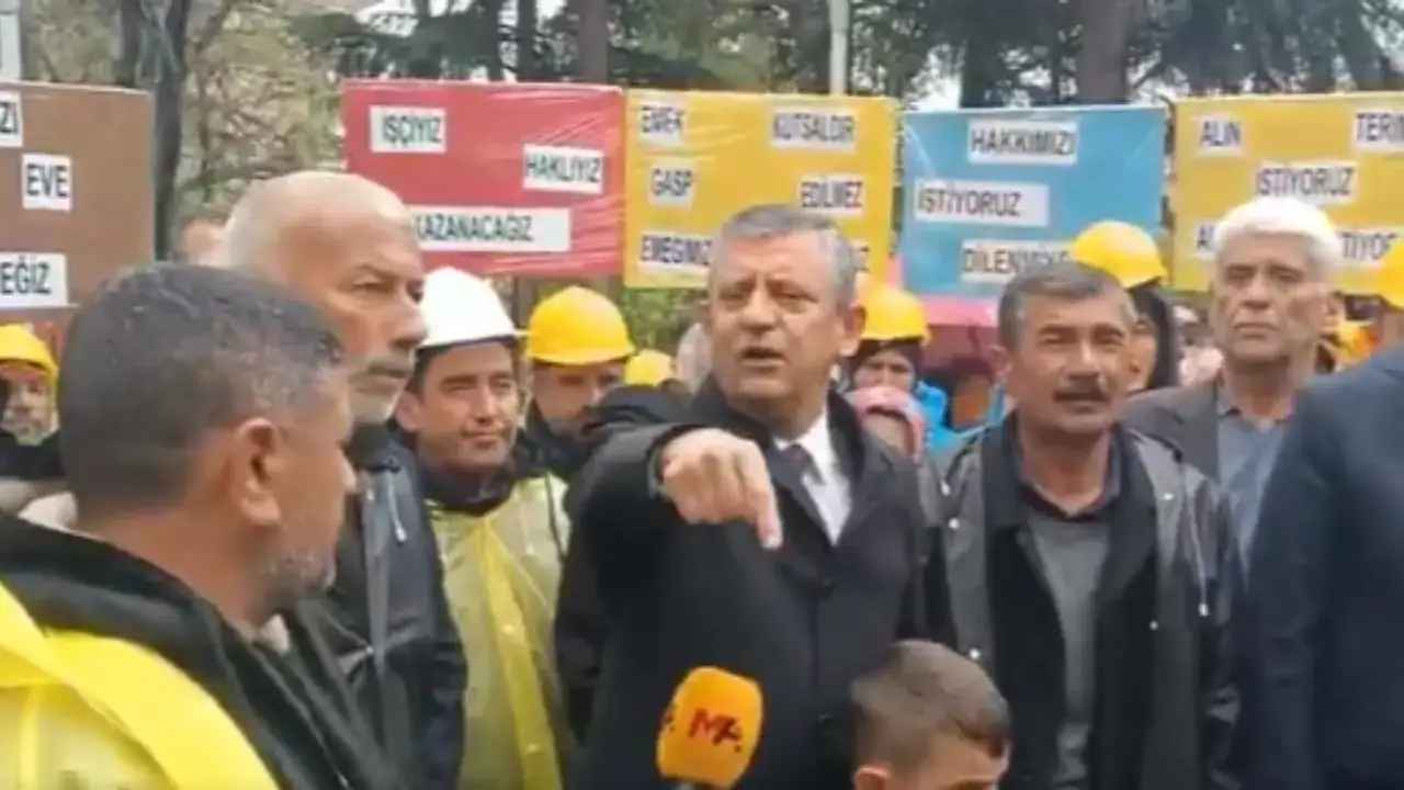 Özgür Özel'den madencilere destek: Rejim sermayenin yanında konum aldı