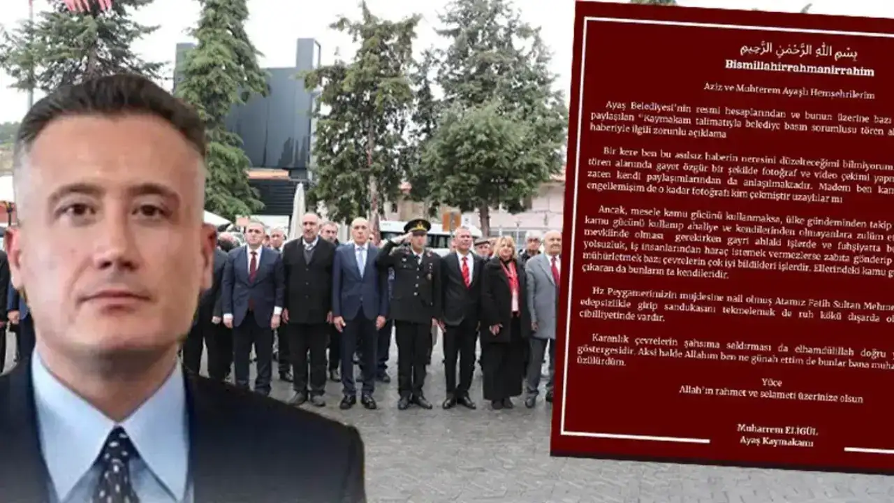 Ayaş Kaymakamı'nın tartışmalı açıklaması: Tepkilerden sonra sildi!