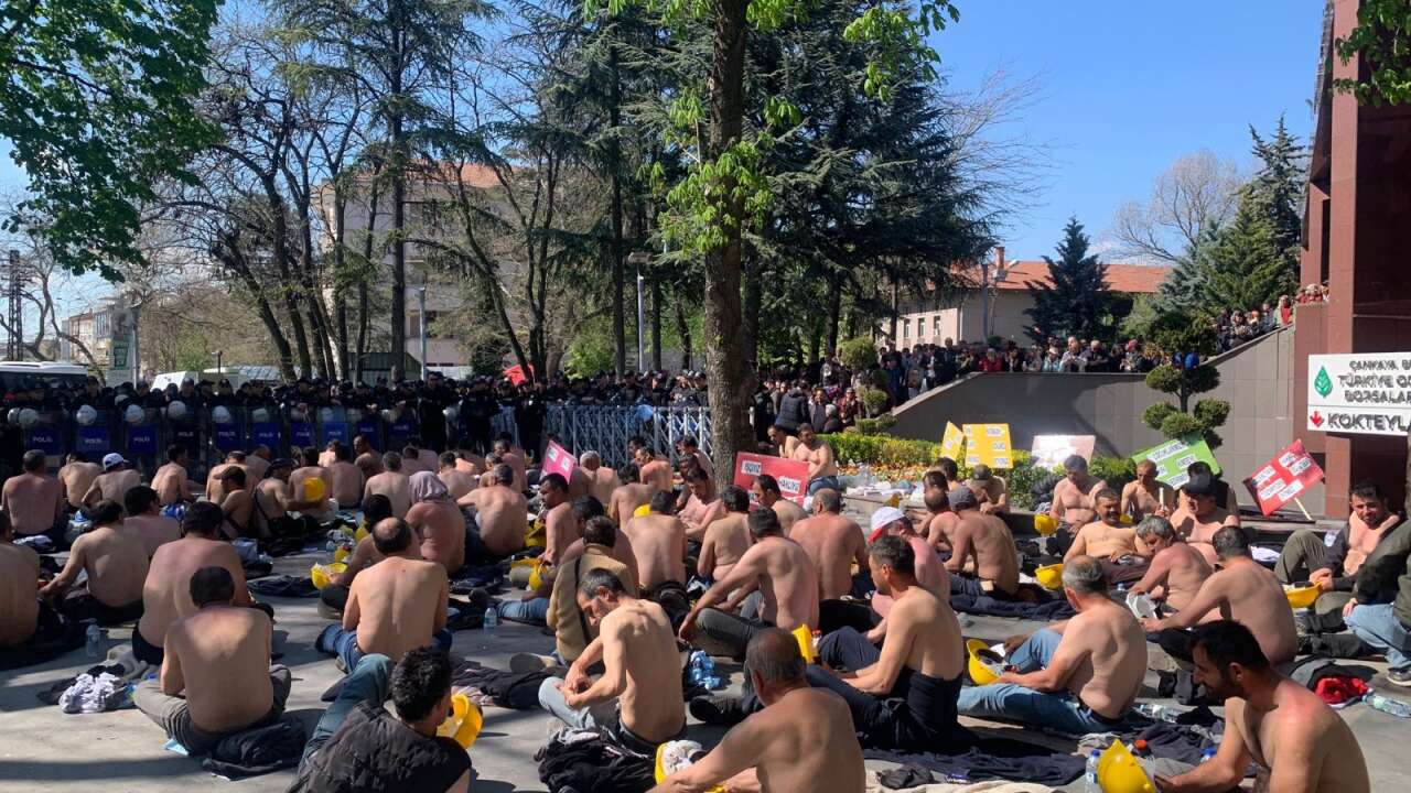 Madenciler Kurtuluş Parkı'nda: Açlık grevi 6. gününde!