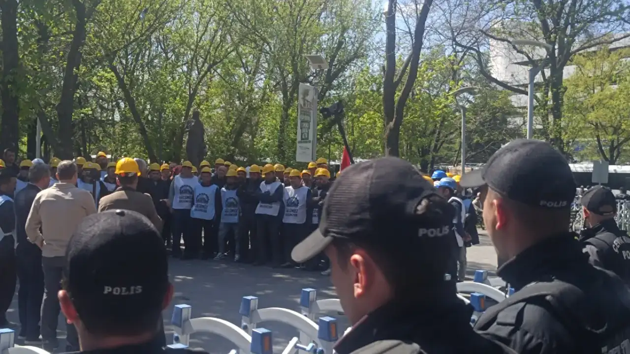 Doruk Madencilik işçilerine polis ablukası