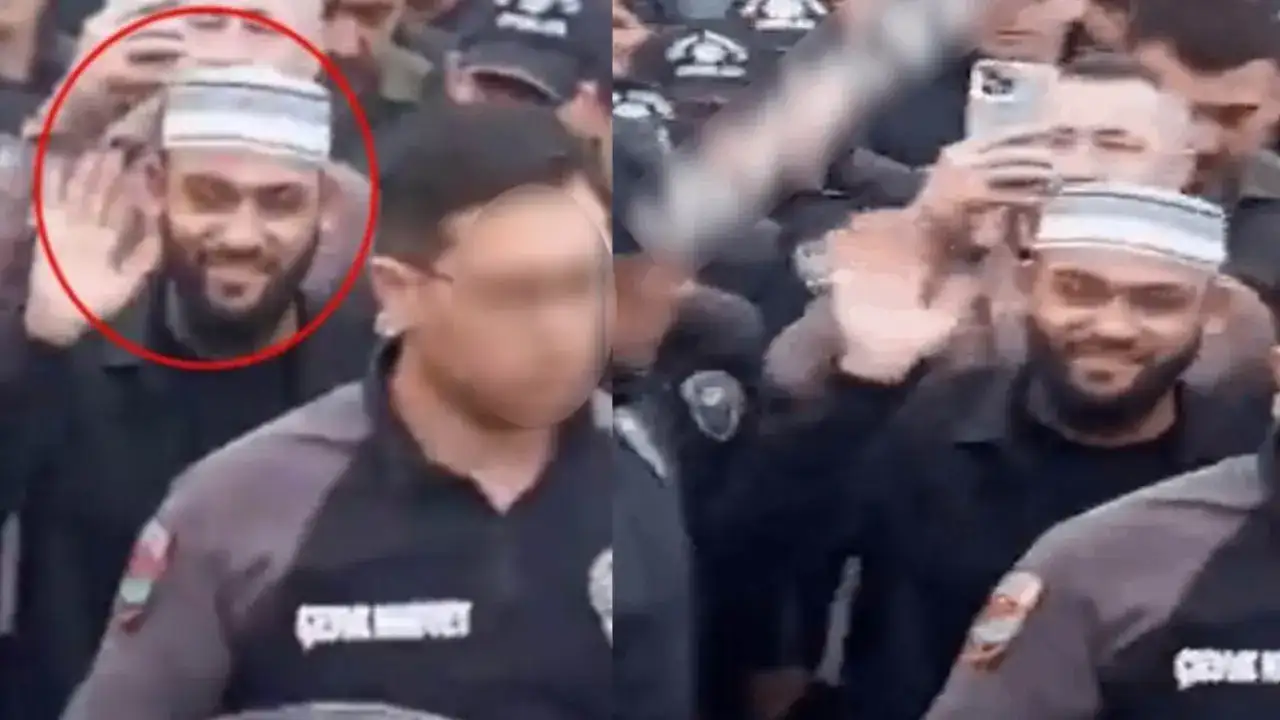 'Kabe'de Hacılar' ilahisiyle gelen polis koruması: Tartışma yaratan görüntüler