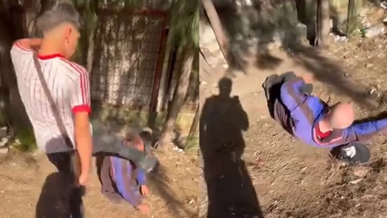 Sokaktaki yaşlı adama "etkileşim" işkencesi: Tekme atıp videoya çektiler!