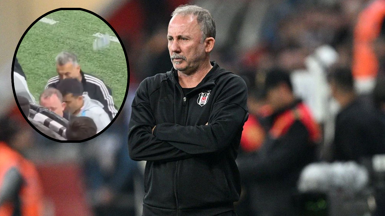 Beşiktaş’ta olaylı gece: Sergen Yalçın’a su şişesi fırlatıldı