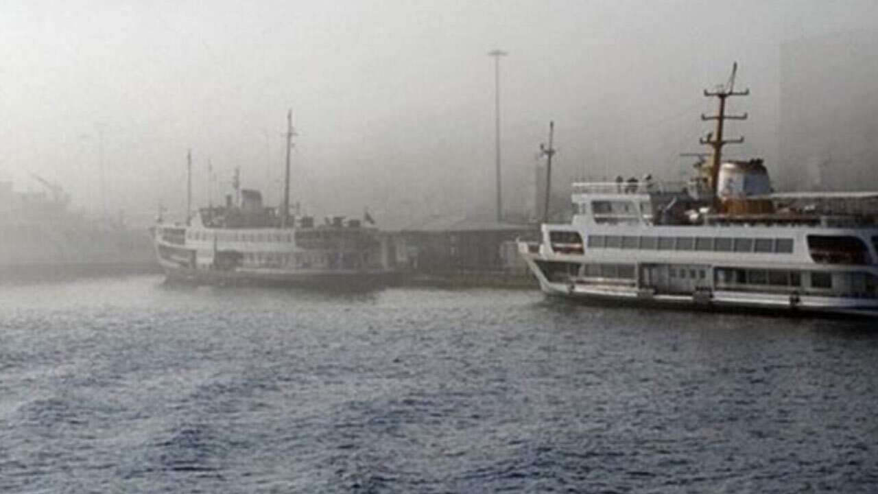 İstanbul'da sis nedeniyle vapur seferleri iptal