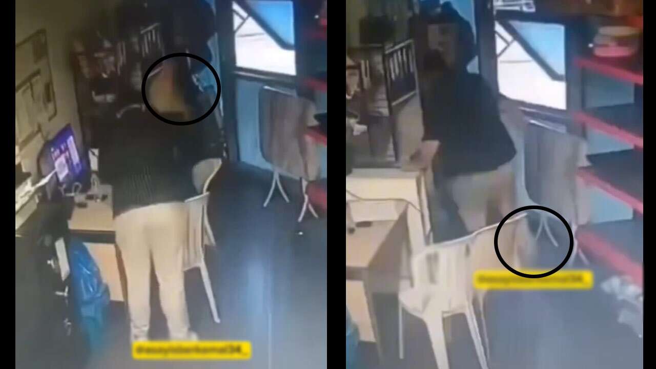 Bölge sorumlusu erkek, kadın çalışana saldırdı ve yerde tekmeledi!