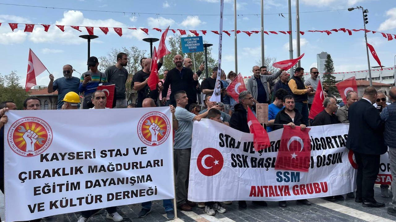 Staj ve çıraklık mağdurları Ankara’da buluştu: Çocukken çalıştık, şimdi yok sayıldık