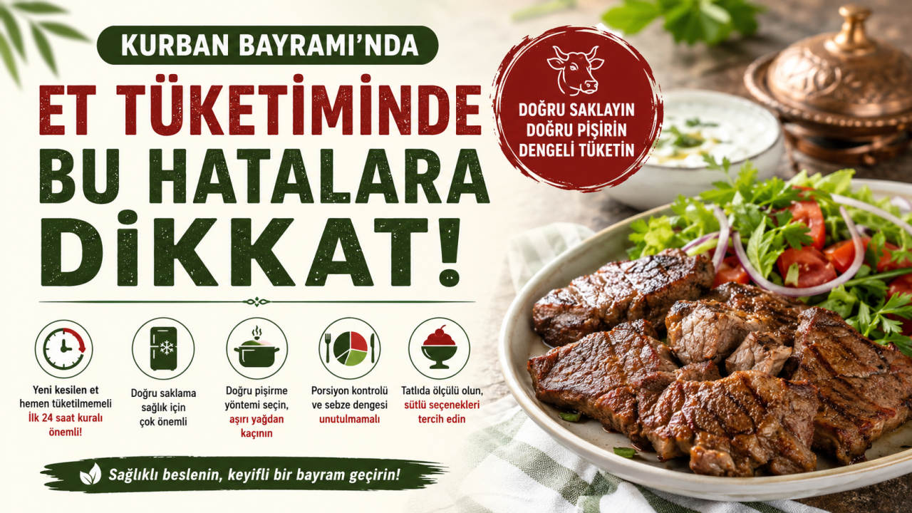 Kurban Bayramı’nda et tüketiminde bu hatalara dikkat