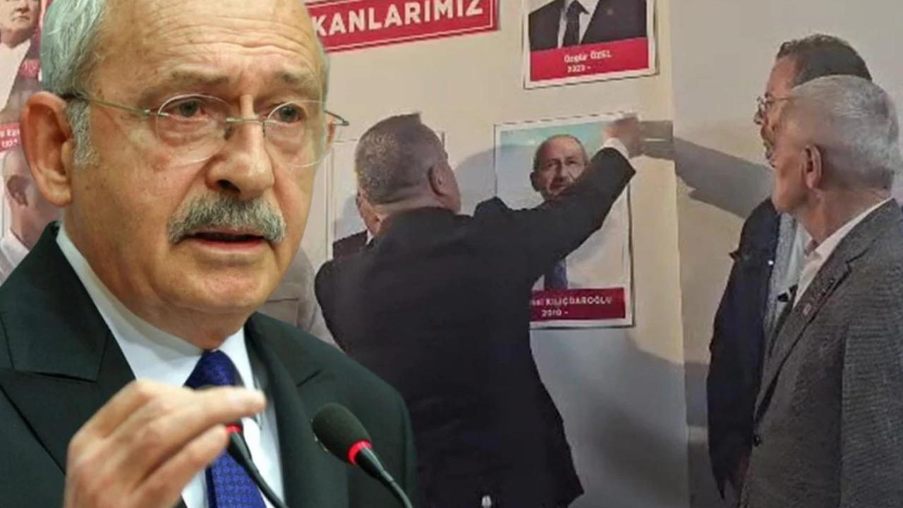 Kılıçdaroğlu CHP'lileri kızdırdı: Fotoğrafı parti binasından indirildi