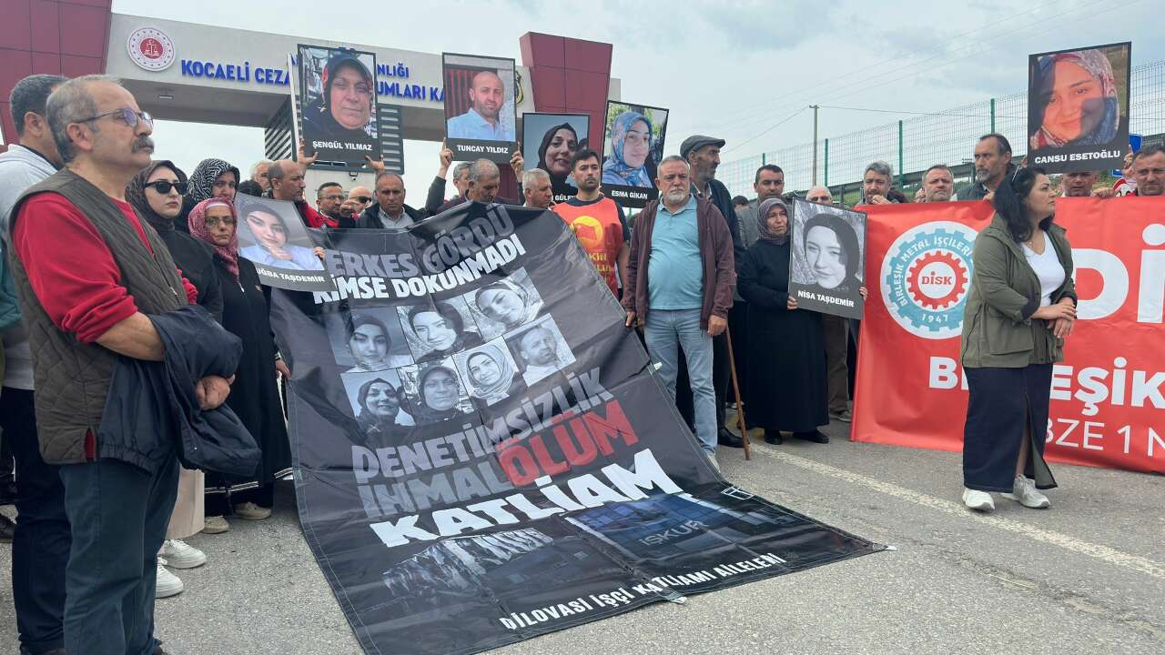 Dilovası davasında 3 sanık tahliye edildi, aileler tepki gösterdi