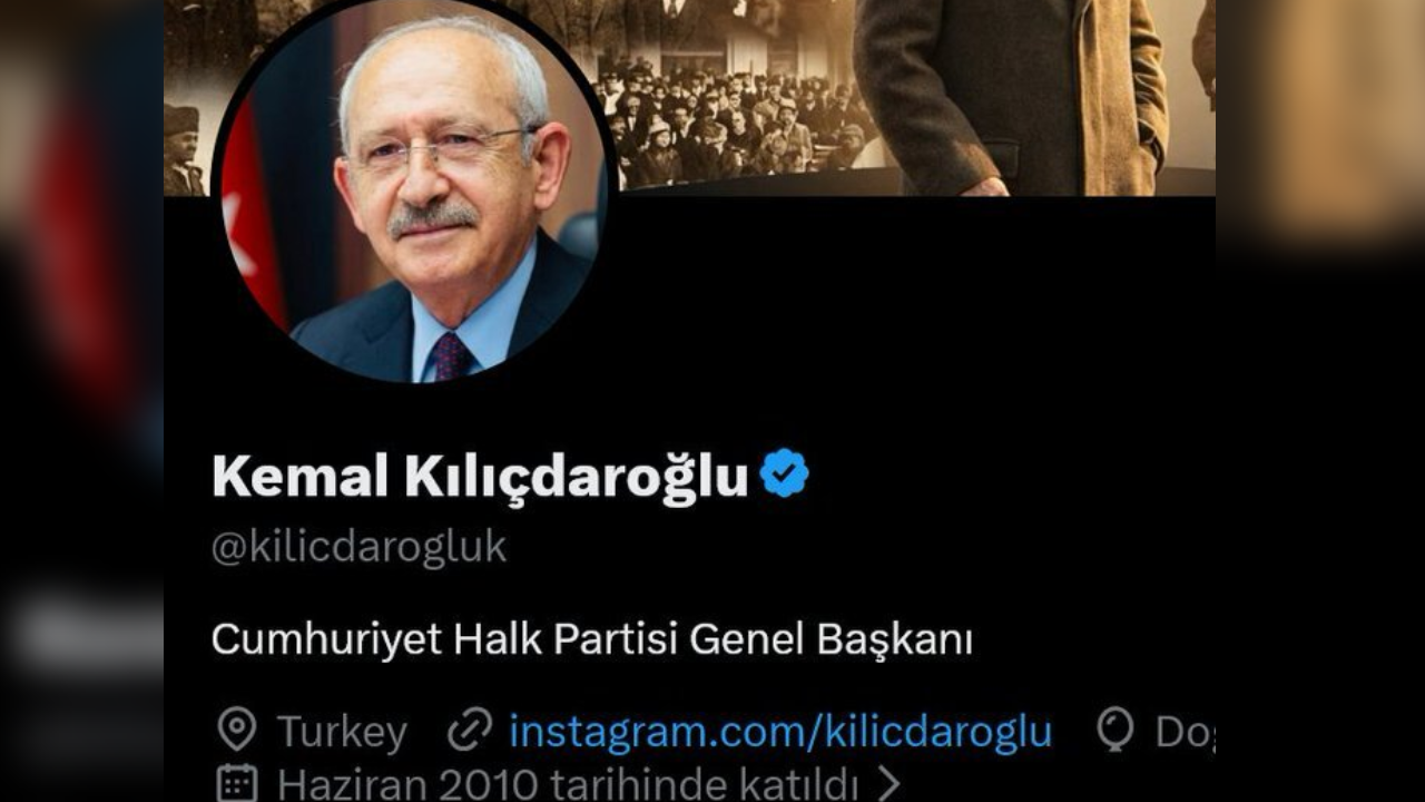 Kılıçdaroğlu X hesabını güncelledi: Biyografisine 'CHP Genel Başkanı' yazdı