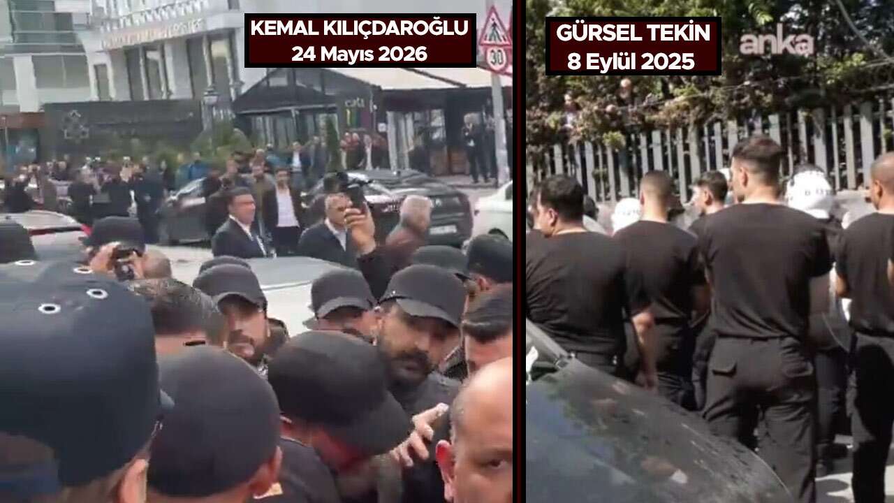 Kim bu siyah tişörtlü ve şapkalı korumalar?