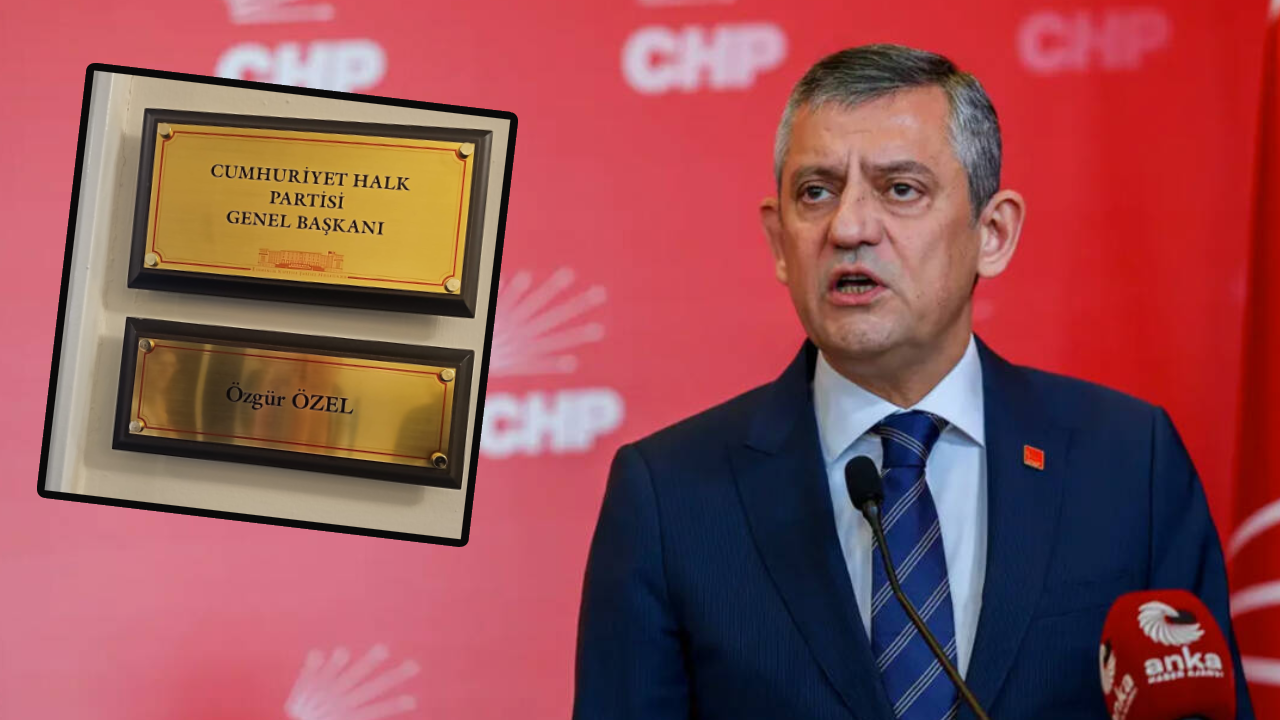 "Yeni Genel Merkezimiz TBMM'dedir" dedi: Özgür Özel’in odasına 'CHP Genel Başkanı' tabelası asıldı!