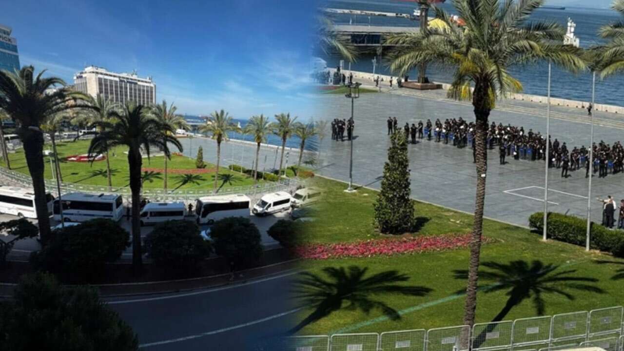 Özgür Özel'in İzmir mitingine polis ablukası!
