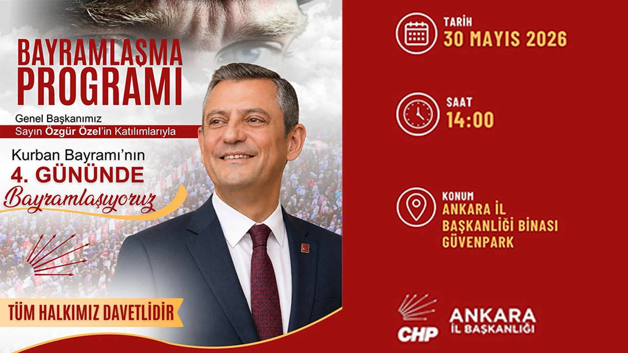 Adres ve saat verildi: Özgür Özel, Ankara'da halkla bayramlaşacak