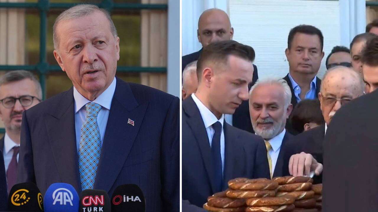 Erdoğan'ın bayram namazında sürpriz isim