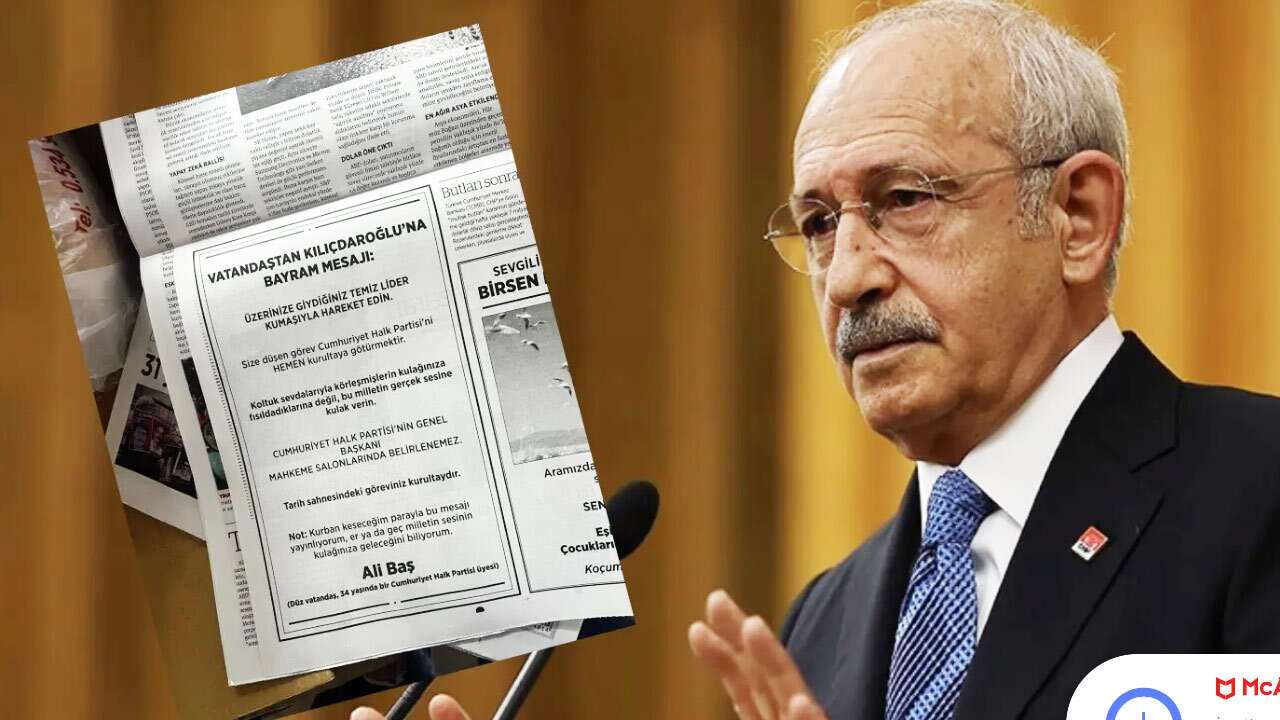Gazeteye ilan verip Kılıçdaroğlu'na seslendi