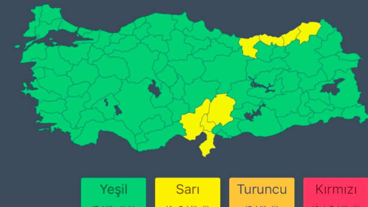 İçişleri Bakanlığı'ndan 8 ile için kuvvetli yağış uyarısı