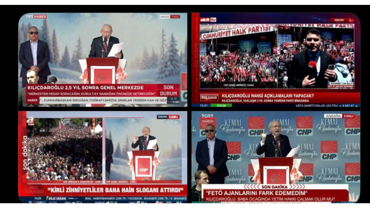 Kılıçdaroğlu'nu gördüler Özgür Özel'i vermediler: Akit, TGRT, CNN, TRT...