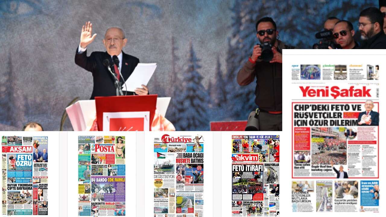 Kemal Kılıçdaroğlu iktidar medyasının manşetlerini süsledi