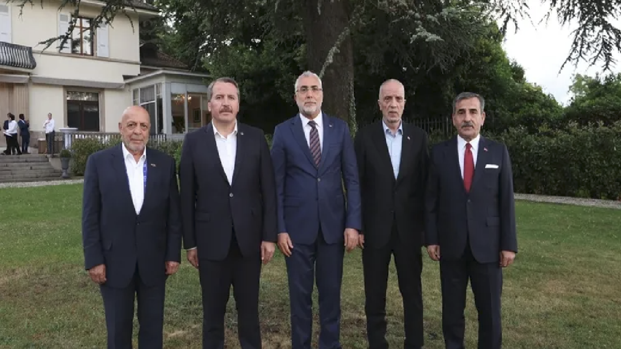 Bakan Işıkhan, sendika temsilcileriyle Cenevre'de görüştü: DİSK,  HAK-İŞ, TÜRK-İŞ...