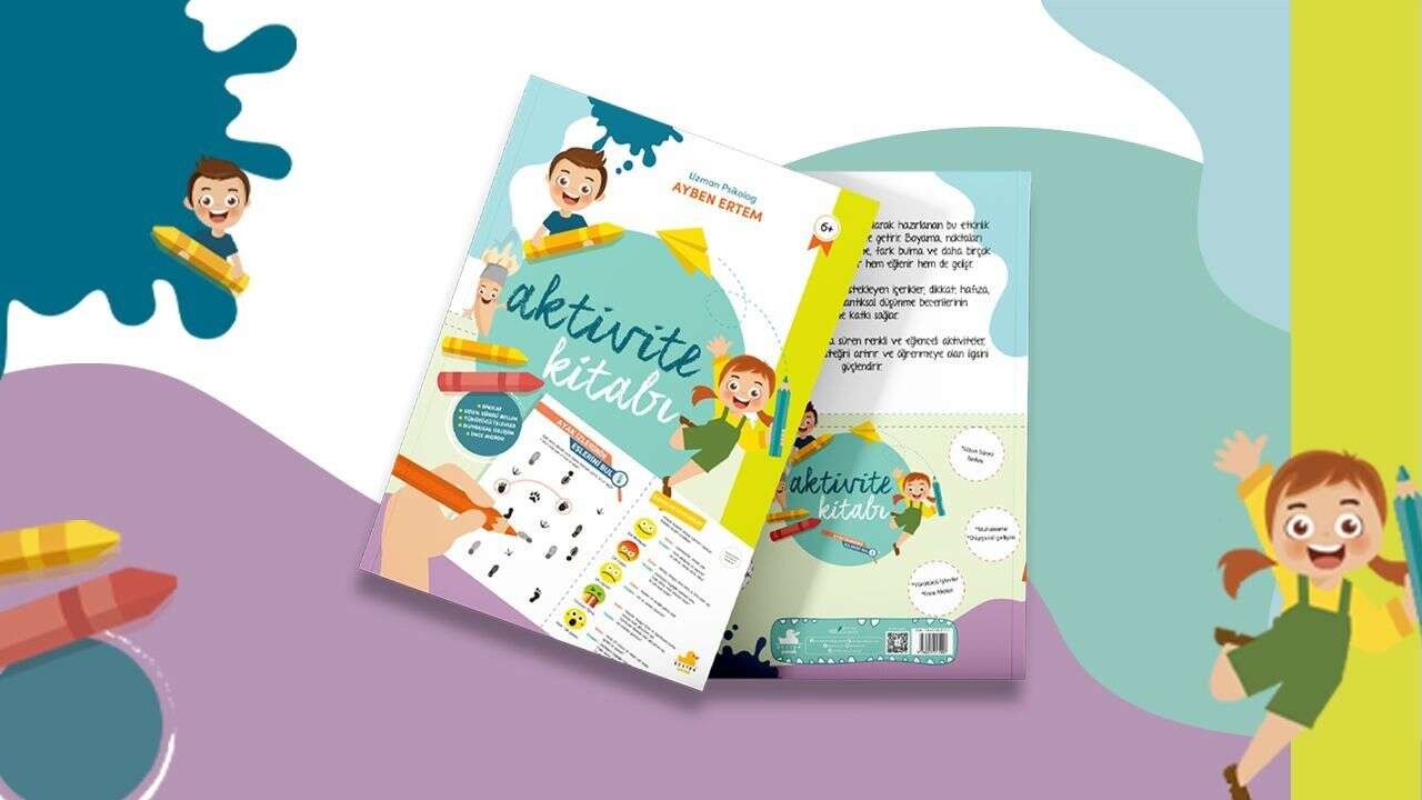 Çocuklar için eğlenirken öğreten aktivite kitabı