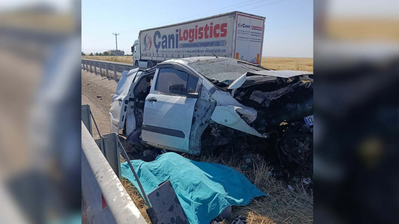 Mardin’de trafik kazası: 1 kişi öldü, 2 kişi yaralandı